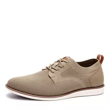 Бежевые текстильные полуботинки