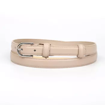 Бежевый кожаный ремень