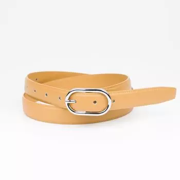 Бежевый кожаный ремень