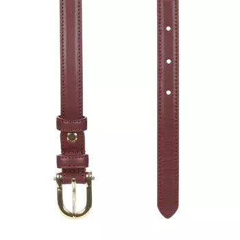 Бордовый кожаный ремень