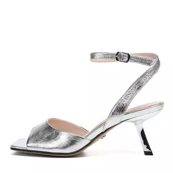 Босоножки из кожи бронзового цвета