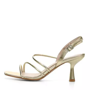 Босоножки из кожи золотого цвета