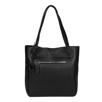 Черная сумка из экокожи