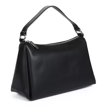 Черная сумка из гладкой кожи