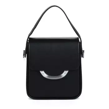 Черная сумка мессенджер из экокожи