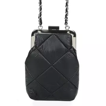 Черная сумка мессенджер из экокожи