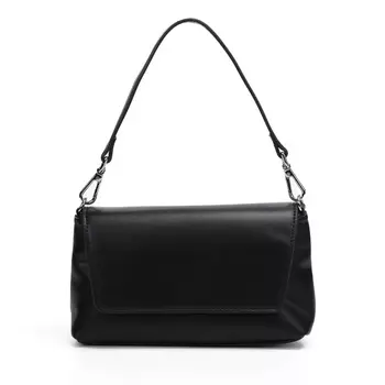 Черная сумка мессенджер из экокожи