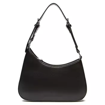 Черная сумка мессенджер из экокожи