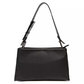 Черная сумка мессенджер из экокожи