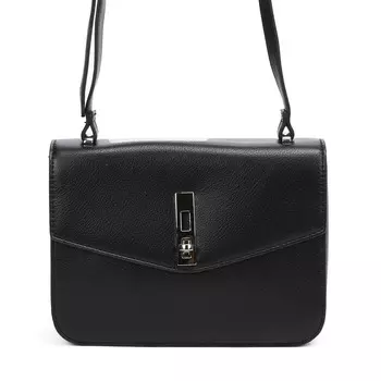 Черная сумка мессенджер из экокожи