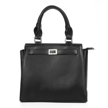 Черная сумка сэтчел из экокожи