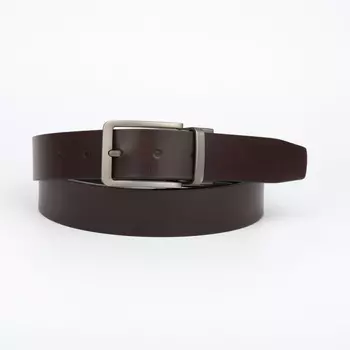 Черно-коричневый двусторонний ремень