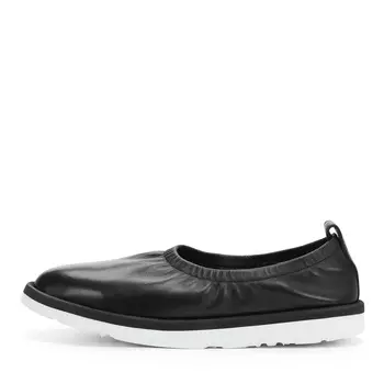 Черные балетки из гладкой кожи