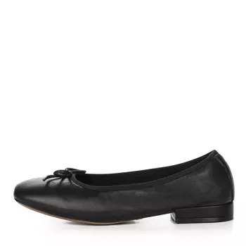 Черные балетки из гладкой кожи