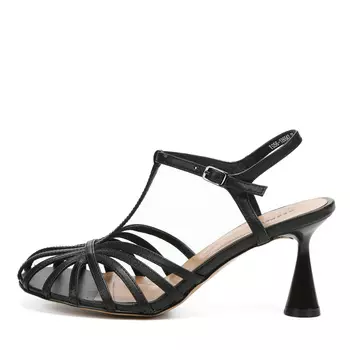 Черные босоножки из кожи