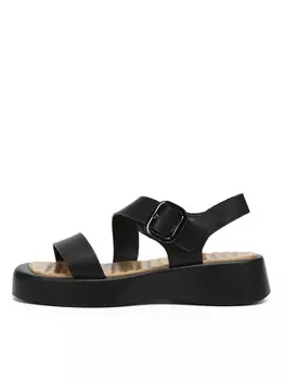 Черные босоножки из кожи