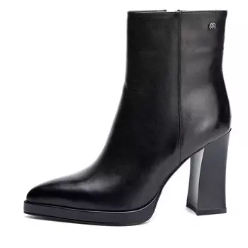 Черные ботильоны из гладкой кожи