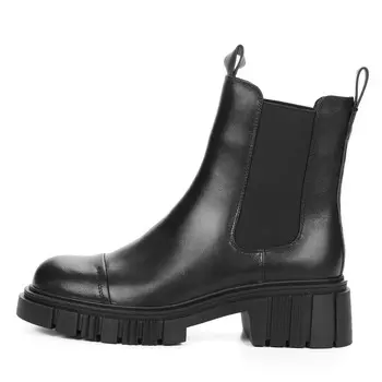 Черные ботинки челси из гладкой кожи