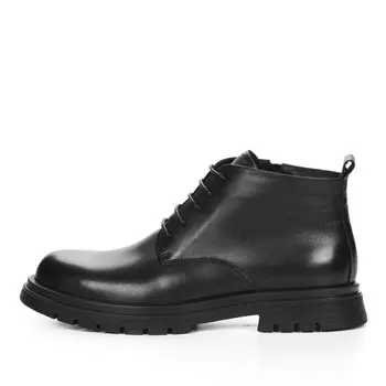 Черные ботинки из гладкой кожи