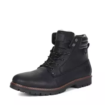 Черные ботинки из кожи на подкладке из шерсти