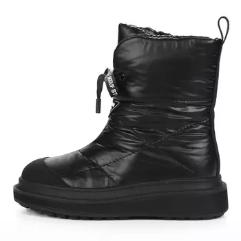 Черные дутики из текстиля