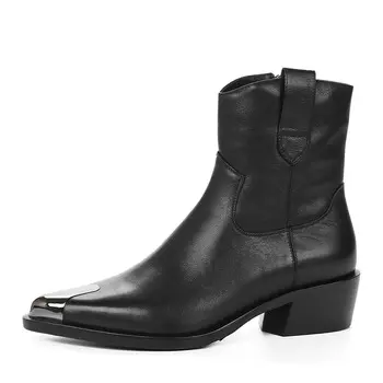 Черные казаки из гладкой кожи