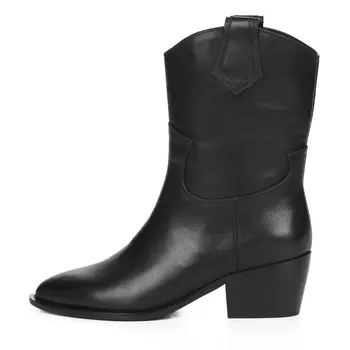 Черные казаки из гладкой кожи