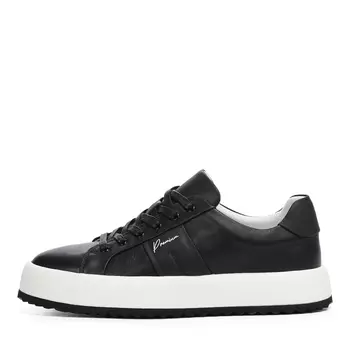 Черные кеды из гладкой кожи