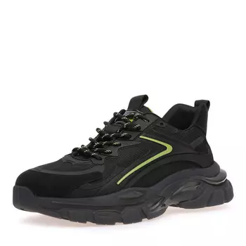 Черные кроссовки из текстиля