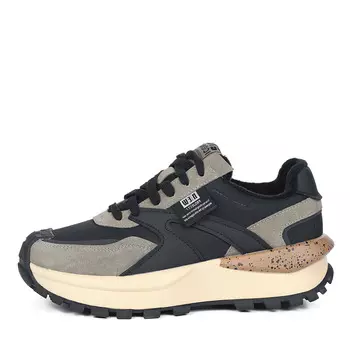 Черные кроссовки из текстиля и гидрофобного велюра