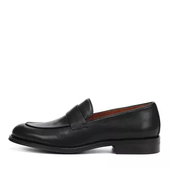 Черные лоферы из гладкой кожи