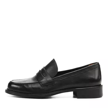 Черные лоферы из гладкой кожи