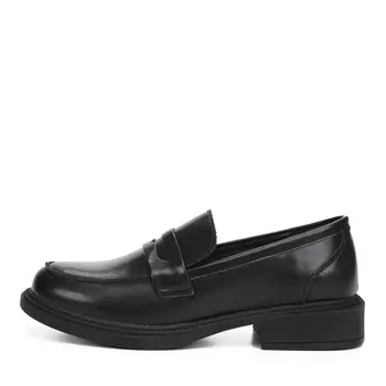 Черные лоферы из гладкой кожи