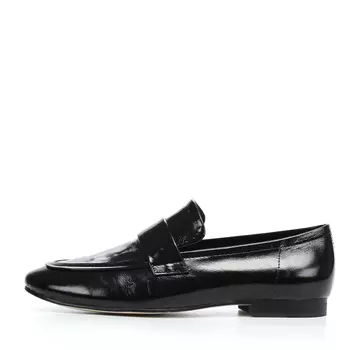 Черные лоферы из гладкой кожи