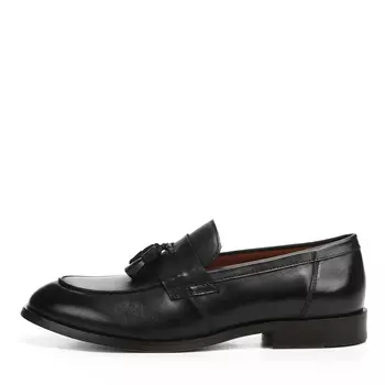 Черные лоферы из гладкой кожи