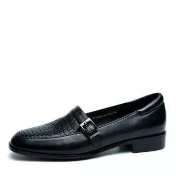 Черные лоферы из гладкой кожи