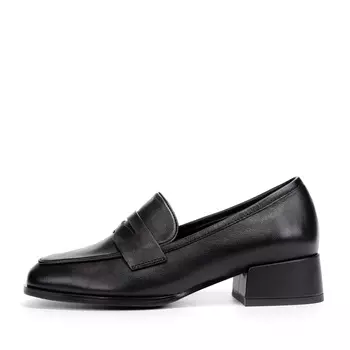 Черные лоферы из гладкой кожи