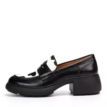 Черные лоферы из гладкой кожи