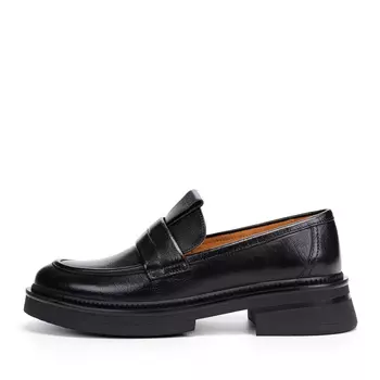 Черные лоферы из гладкой кожи