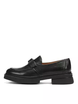Черные лоферы из гладкой кожи