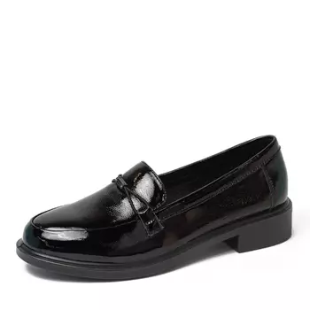 Черные лоферы из кожи