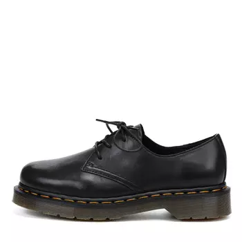 Черные полуботинки дерби из гладкой кожи