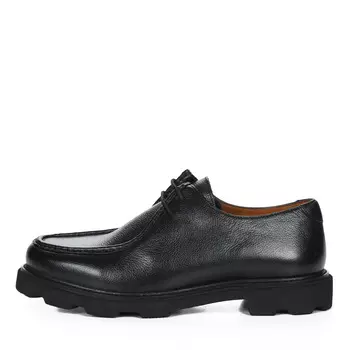 Черные полуботинки дерби из гладкой кожи