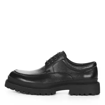 Черные полуботинки дерби из гладкой кожи