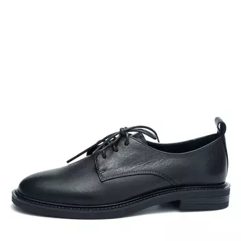 Черные полуботинки дерби из гладкой кожи