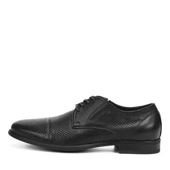 Черные полуботинки дерби из гладкой кожи