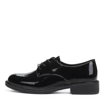 Черные полуботинки дерби из кожи