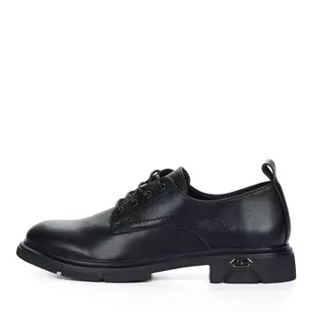 Черные полуботинки дерби из кожи