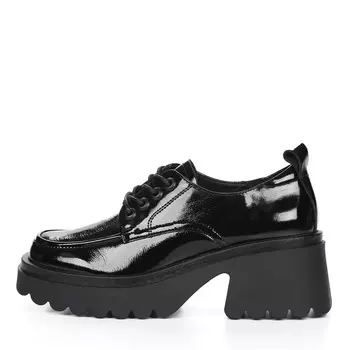 Черные полуботинки дерби из кожи