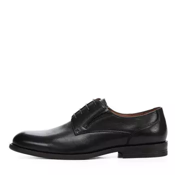 Черные полуботинки дерби из кожи